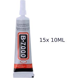B7000 | Lijm | 10ML | Voor Professionals! | Voordeeldoos van 15X (10ML) (B7000) (Lijm) | Ideaal voor Smartphone, Tablet Reparaties & Sieraden | Krachtige Transparante Hechting!