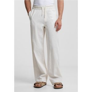 Urban Classics - Loose Cotton Linen Broek rechte pijpen - XXL - Creme