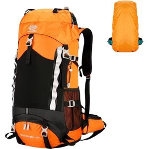 Avoir Avoir®-Backpack-Rugzak-Hiking-Outdoor-Waterdichte-Wandeltas-60L-Capaciteitsuitbreiding-Regenhoes-Mannen-Vrouwen-Duurzaam nylon-Oranje-72cm x 25cm x 34cm-Waterbestendig-Draagbaar-Bol.com