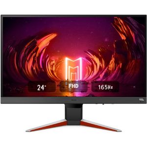 Mobiuz Ex240N - 23,8 Inch Fhd Gaming Monitor - 165Hz - 1Ms - Hdmi & Displayport - 120Hz Voor Ps5 En Xbox - Eye-Care - Zwart