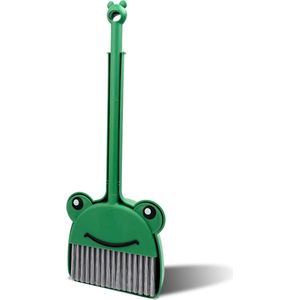 Kleine bezemstofzuigerset voor kinderen - mini-reinigingssetgroenekikker