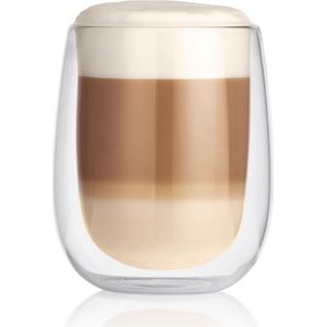 Gourmetmaxx Latte Macchiato thermo glazen, 350 ml, set van 2