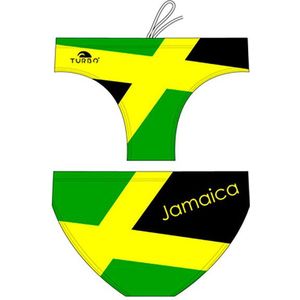 Turbo Jamaica Zwemslip Groen,Geel,Zwart L Man