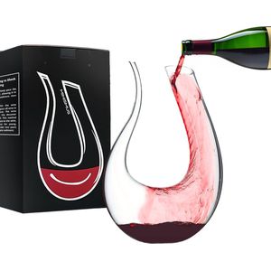 Minismus Decanteer karaf - tot 1,5 Liter - Wijn Cadeau - Wijn Accessoires - Decanteerders - Kristal Glas Decanteerkaraf