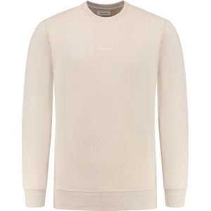 Purewhite - Heren Regular fit Sweaters Crewneck LS - Sand - Maat XS
