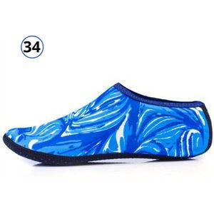 Bovista Waterschoenen Voor Kinderen & Volwassenen - Aqua Shoes - Aquaschoenen - Afzwemschoenen - Zwemles Schoenen - Blauw - Maat 39