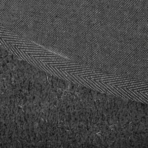 DEMRE - Shaggy vloerkleed - Donkergrijs - 200 x 200 cm - Polyester
