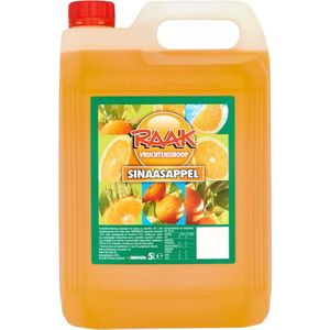 Limonade Vruchtensiroop Sinaasappel Grote - XXL Jerrycan RAAK  5 Liter