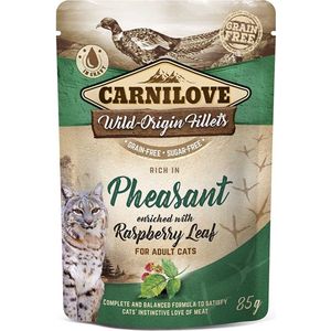 Carnilove Cat Pouch Pheasant with Raspberry 85 gram -  - Katten droogvoer