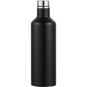 Casero Roestvrijstalen geïsoleerde warm en koud thermoskan - Thermosbeker - Isoleerfles - Travel Mug - 500 ml Zwart