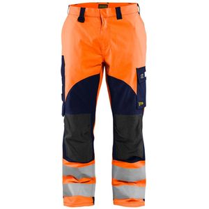 Blaklader Multinorm inherent werkbroek 1588-1513 - High Vis Oranje/Marineblauw - C54