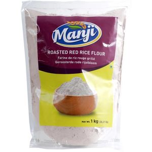 Manji - Geroosterde Rode Rijstmeel - 3x 1 kg
