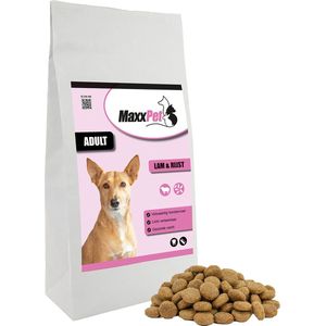MaxxPet Hondenvoer - Hondenvoer brokken volwassen Hond - Adult - Lam & Rijst - 10kg