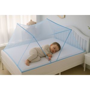 Sense - Klamboe - Baby - Kind - blauw - opvouwbare klamboe - kinderen - 125 x 65 cm.