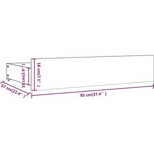 vidaXL Bedframe met lades 200x200 cm