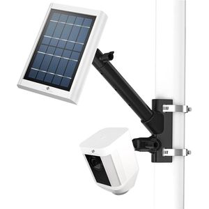 Equivera Zonnepaneel voor Ring Camera - Zonnepaneel voor Ring Camera - Zonnepaneel met Stekker Zonnepanelen met Stekker - Oplader Ring Camera - Zonnepaneel Adapter - Solar Charger - Masthouder voor Ring Camera - Weerbestendig - Verstelbaar