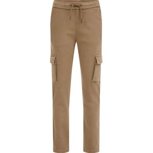 WE Fashion Jongens regular fit cargobroek met stretch