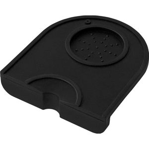 Koffieaanstampmat - Antislip koffiemat op aanrecht met filterhouder voor het aanstampen van koffie - Vaatwasmachinebestendige siliconen keukenmat 14 x 12,5 cm