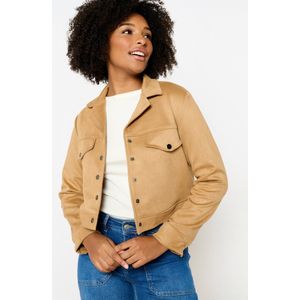 LolaLiza Jas V Suedin 09101017 3814 Light Camel Dames Maat - XL
