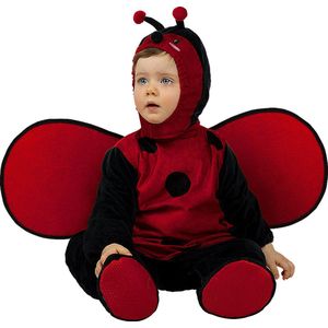 FUNIDELIA Lieveheersbeestje Kostuum voor Baby - 6-12 mnd (69-80 cm) - Rood