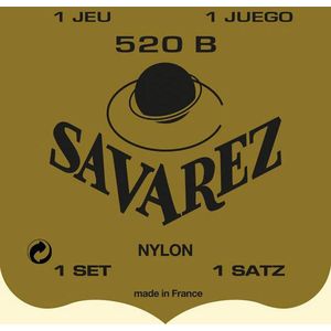 Savarez 520-B snaren set classic, Blanc, rectified nylon, traditional basses, soft tension
