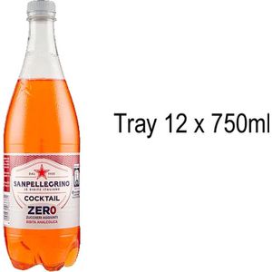 SAN PELLEGRINO | Cocktail ZERO (suikervrij) | Tray 12x 750ml PET fles