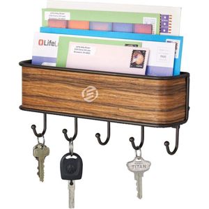 Equivera Sleutelbakje - Sleutel Bakje - Sleutelrekje - Sleutelschaal - Bakje voor Sleutels - Opbergbakje Sleutel - Opbergbakje Sleutels - Bakje voor Sleutel - Sleutel Opbergen - Sleutelhouder - Sleutel Houder - Sleutel Organizer - Ook als Post Organi