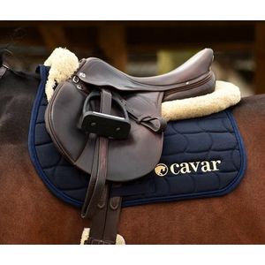 Cavar Sjabrak Queen Donkerblauw Full Springen - zadeldek - zadeldek - dekje - paard - paarden spullen