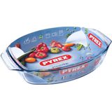 Pyrex IRRESISTIBLE Ovale Braadslede 39x27 Cm 4L - Diepe zijkanten, grote handgrepen, magnetronbestendig