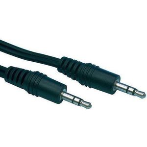 Nevem Kabel - 2x 3.5 mm Male Plugen  Stereo Audio/Aux/Jack Kabel 1,50 Mtr Zwart (Mobile telefoon)