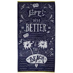 KAAT Amsterdam Beach Life - Strandlaken - 100x180 cm - Blue