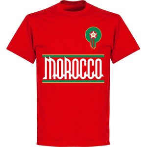 Marokko Team T-Shirt - Rood - Kinderen - 98
