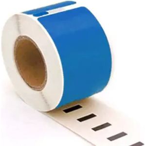 Label Tape Geschikt voor Dymo 99012 | 89 x 36 mm | S0722400 - Blauw - 260 Etiketten per Rol - 1 Rol - Geschikt voor: 310 320 330 400 400 Turbo 400 Duo 450 450 Turbo 450 Twin Turbo 450 Duo 4XL Wireless