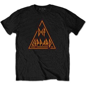 Def Leppard - Classic Triangle Heren T-shirt - M - Zwart
