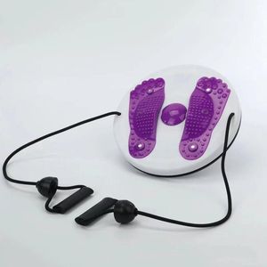 Oefen Waist Twisting Disc met Voetmassage – Draaiplateau voor Taille-Oefeningen met Magnetische Spanning – Draagbaar Fitnessapparaat voor Buikvet Verlies en Rugmassage