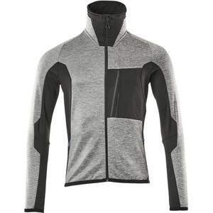 Mascot Advanced Fleecetrui met rits 17103-316 - grijs-gemêleerd/zwart - 4XL