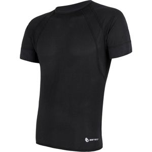 Sensor - T-Shirt Korte Mouwen - Air Tee - Sportkleding - Heren - Polyester - Coolmax - Lichtgewicht Tricot - Zwart - Medium