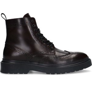 Sacha - Heren - Bordeaux leren veterboots - Maat 46