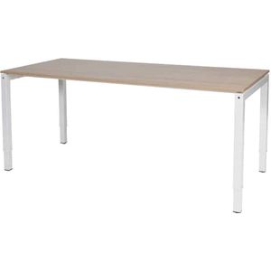 Verstelbaar bureau - Slinger 200x80 Havana Kersen - wit frame