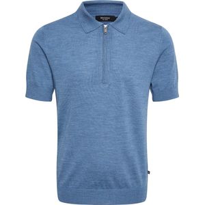 MATINIQUE Mapolo Knit Polo's & T-shirts Heren - Polo shirt - Blauw - Maat S