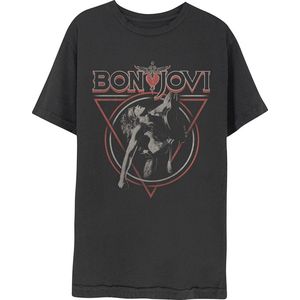 Bon Jovi - Triangle Overlap Heren T-shirt - 2XL - Zwart