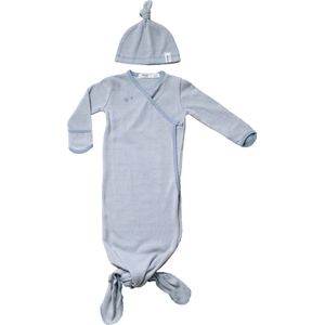 Snoozebaby Badjas Organisch Katoen Storm Grey - maat 62/68