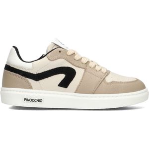 Pinocchio P1015 Lage sneakers - Leren Sneaker - Jongens - Taupe - Maat 28