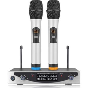 Draadloze Microfoon met 260 Meter Bereik - Ideaal voor Karaoke, Feestjes, Kerken en Bruiloften
