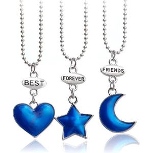 BFF Ketting LGT Jewels Best Friends Forever Moon Star Heart