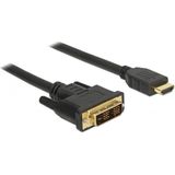 Premium DVI-D Single Link - HDMI kabel / zwart - 1 meter
