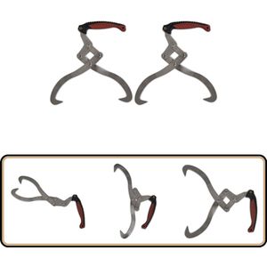 Set van 2 Boomtangen met TPR Handvat - 50 kg Draagkracht Houttangen - Boomstamtangen - Boomtakken Tiller - Handgereedschap - Tuingereedschap