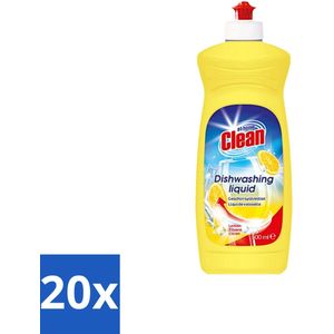 At Home - Clean - Afwasmiddel - Lemon - Stralend Schone Vaat - 500 ml - Bulkverpakking - 20 stuks