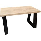 Wood4you Bureau Vancouver steigerhout 150Lx74Dx75H Zwart