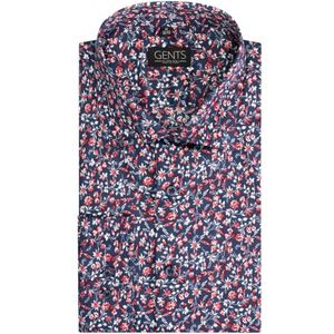 Gents - Bloemprint blauw - Maat M
